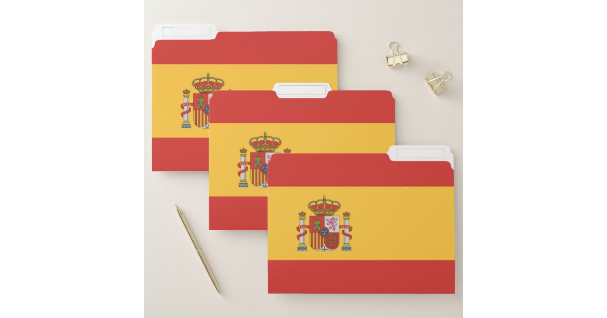 Flag of Spain File Folder | Zazzle