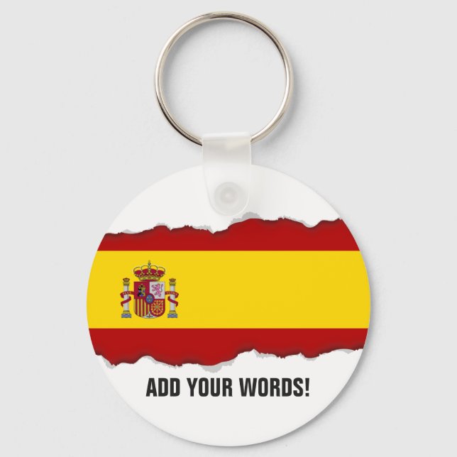 Flag of Spain Keychain (Front)