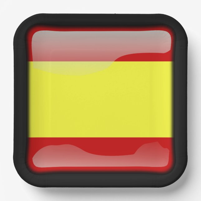Flag_of_Spain Paper Plates (Front)