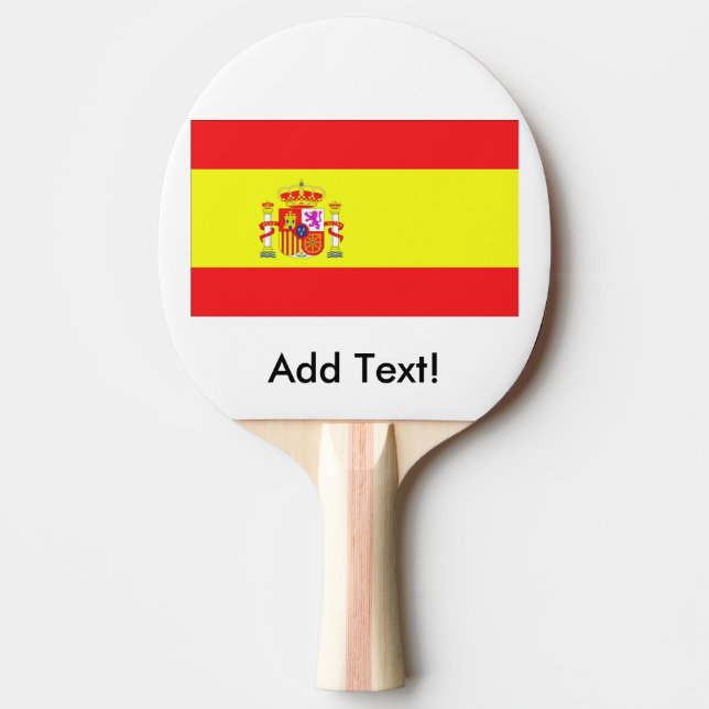 Flag of Spain Ping-Pong Paddle (Front)