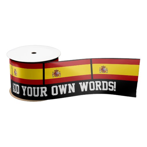 Flag of Spain Satin Ribbon