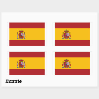 Flag of Spain | Spain National Flag Rectangular Sticker
