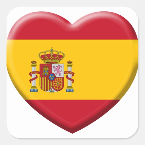 Flag of Spain Square Sticker