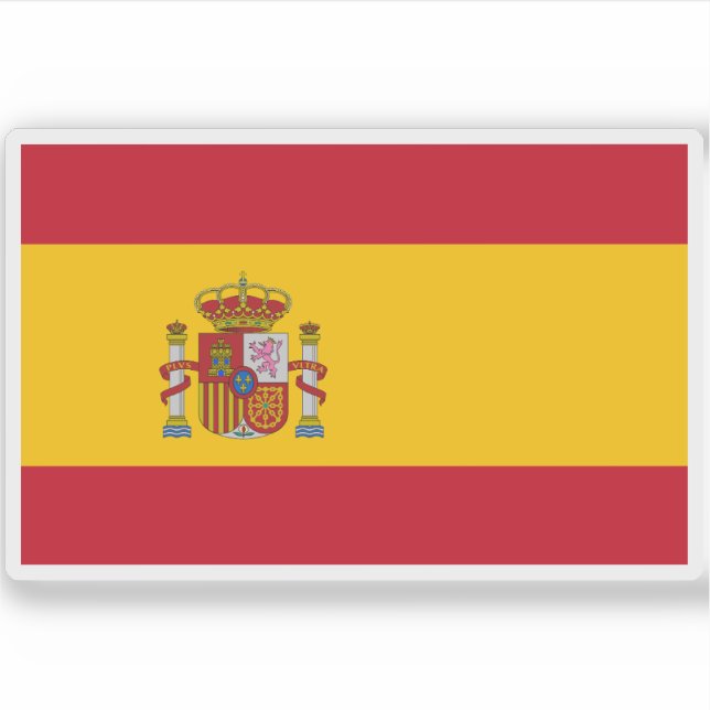 Flag of Spain Sticker (Front)