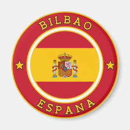 Flag Of Spain & Text Magnet