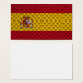 Flag of Spain with Carbon Fiber Effect (Front & Back)