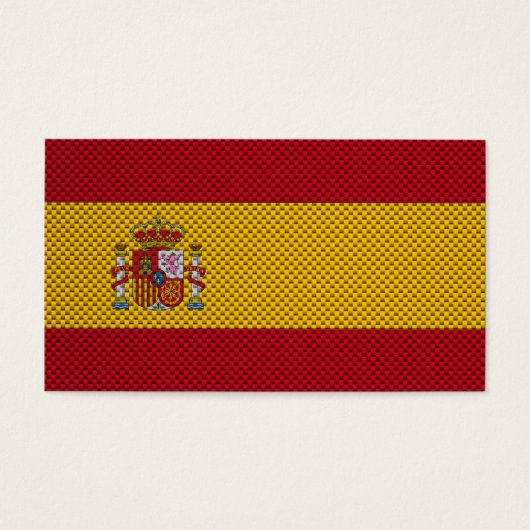 Flag of Spain with Carbon Fiber Effect (Front)