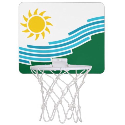 Flag of Spokane Washington Mini Basketball Hoop