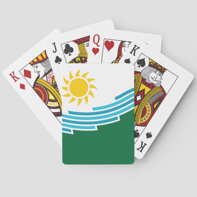 Flag of Spokane, Washington Poker Cards (Back)