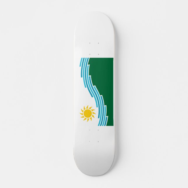 Flag of Spokane, Washington Skateboard (Front)