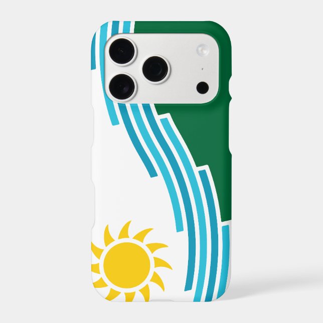 Flag of Spokane, Washington State Iphone Case (Back)