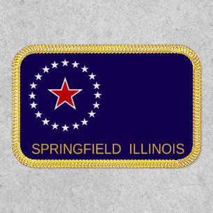 Flag of Springfield, Illinois Patch