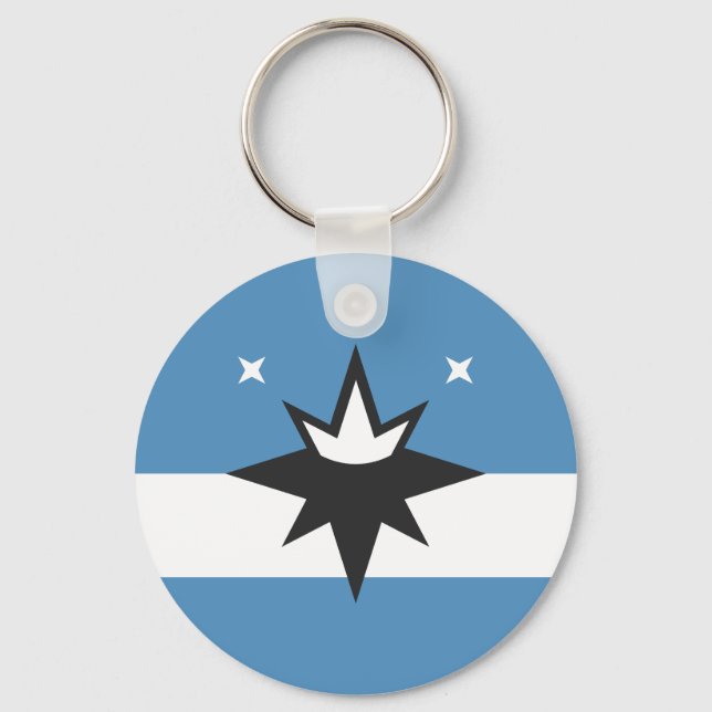 Flag of Springfield, Missouri Keychain (Front)