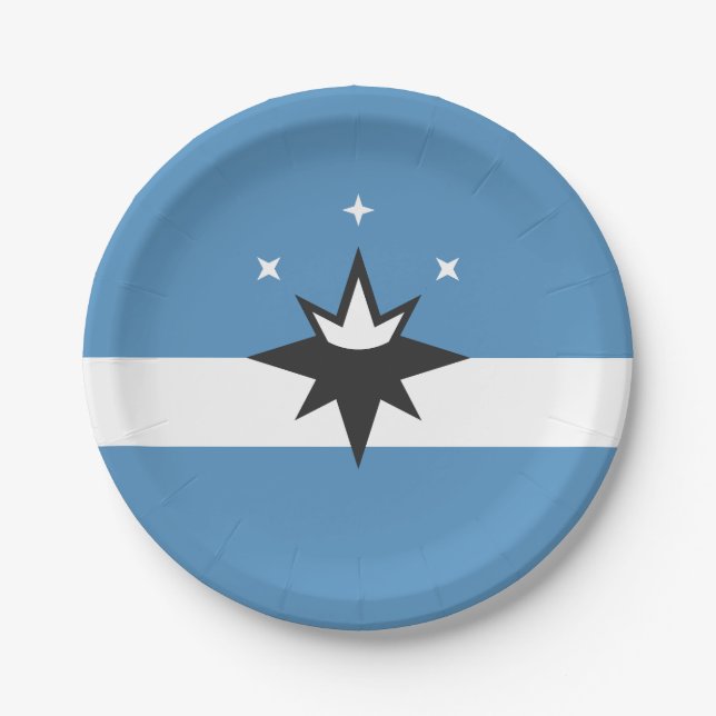 Flag of Springfield, Missouri Paper Plates (Front)