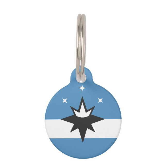 Flag of Springfield, Missouri Pet ID Tag (Front)