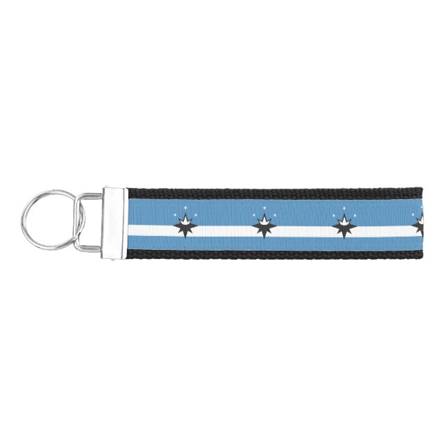 Flag of Springfield, Missouri Wrist Keychain (Keys on Left)