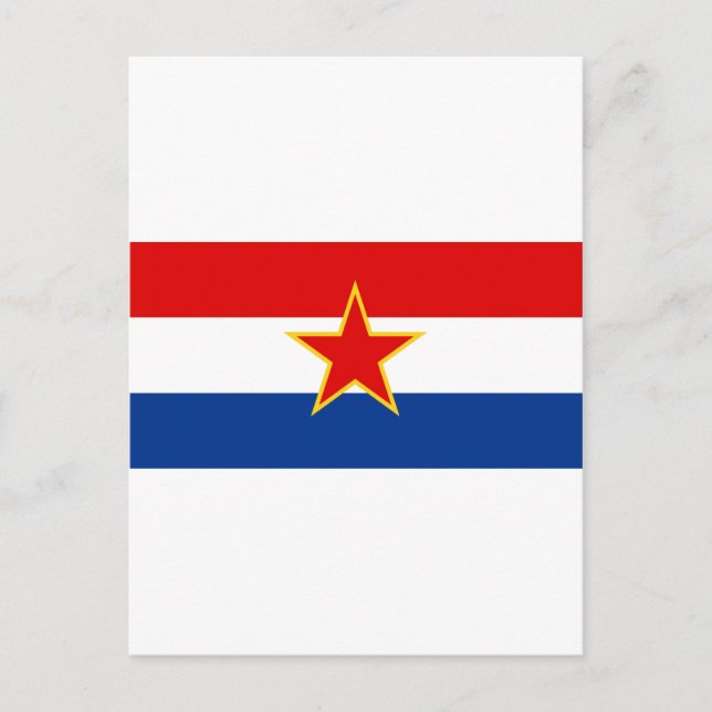 Flag of SR Croatia Postcard (Front)