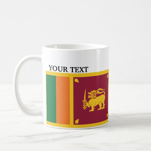 Flag of Sri Lanka Coffee Mug (Left)