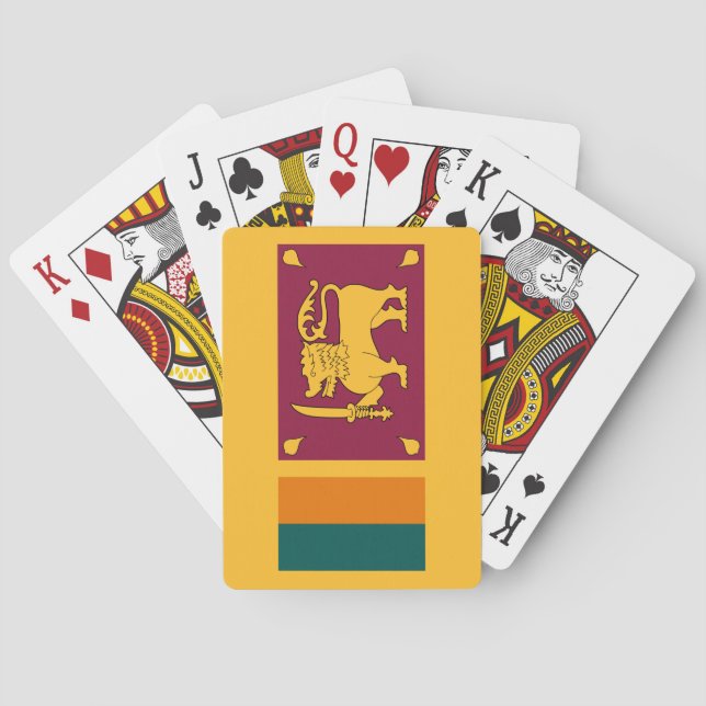 Flag of Sri Lanka Poker Cards (Back)