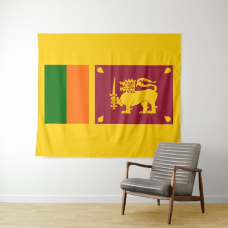 Flag Of Sri Lanka Tapestry