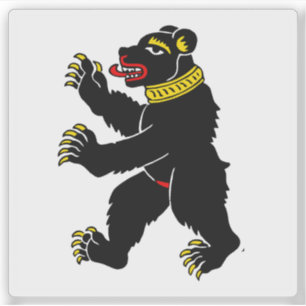 Flag of St. Gallen, Switzerland Sticker