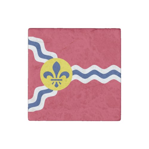 Flag of St Louis Missour Stone Magnet