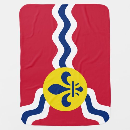 Flag of St Louis Missouri Baby Blanket