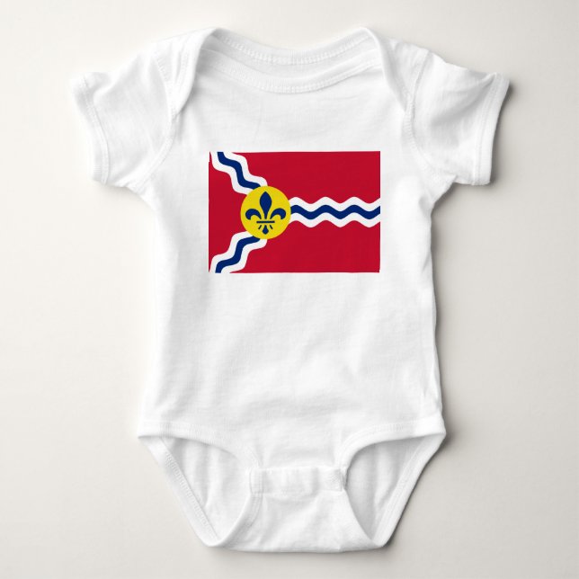 Flag of St Louis (Missouri) Baby Bodysuit (Front)