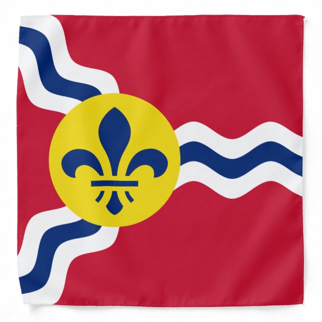 Flag of St. Louis, Missouri Bandana (Front)