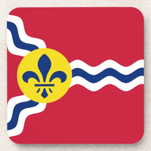 Flag of St Louis Missouri Beverage Coaster
