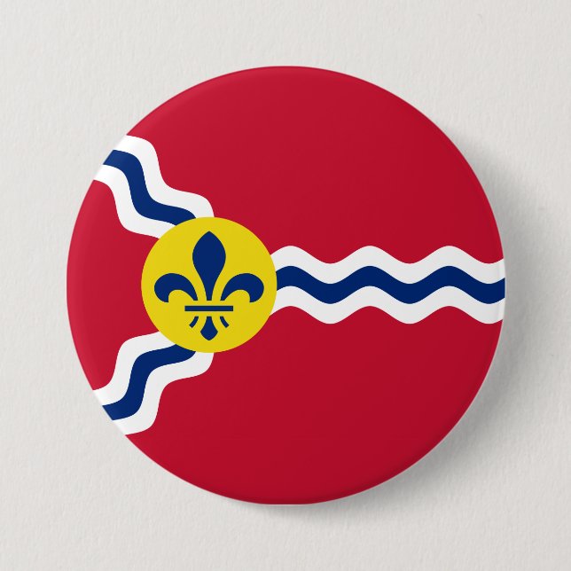 Flag of St Louis (Missouri) Button (Front)