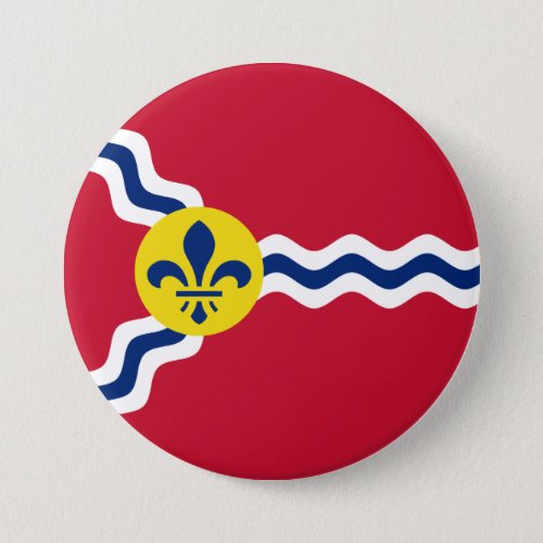 Flag of St Louis Missouri Button