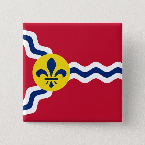 Flag of St Louis Missouri Button