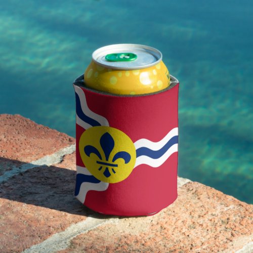 Flag of St Louis Missouri Can Cooler