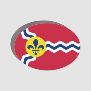 Flag of St. Louis, Missouri Car Magnet