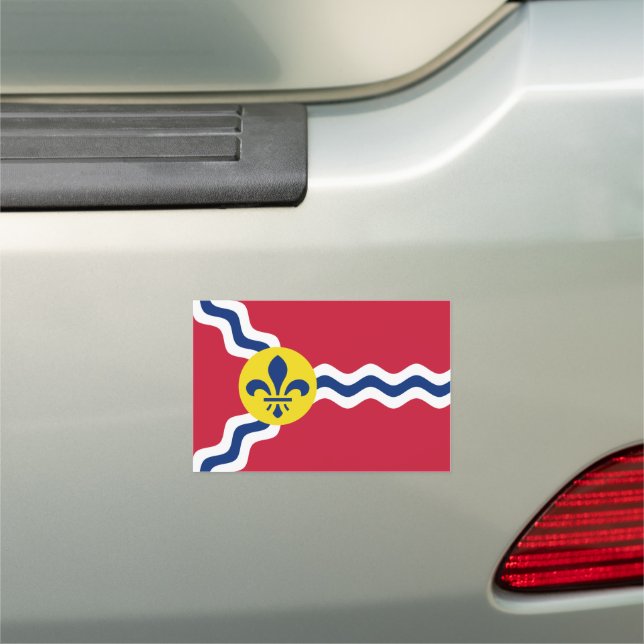 Flag of St. Louis, Missouri Car Magnet (In Situ)