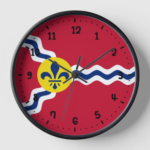 Flag of St Louis Missouri  Clock