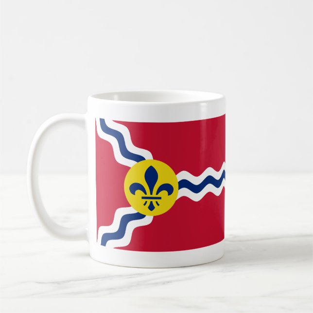 Flag of St. Louis, Missouri Coffee Mug (Left)