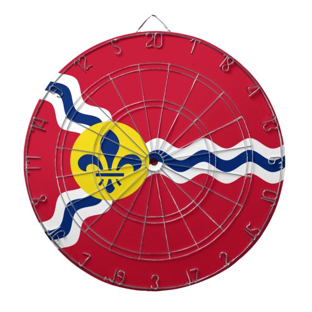 Flag of St. Louis, Missouri Dartboard (Front)