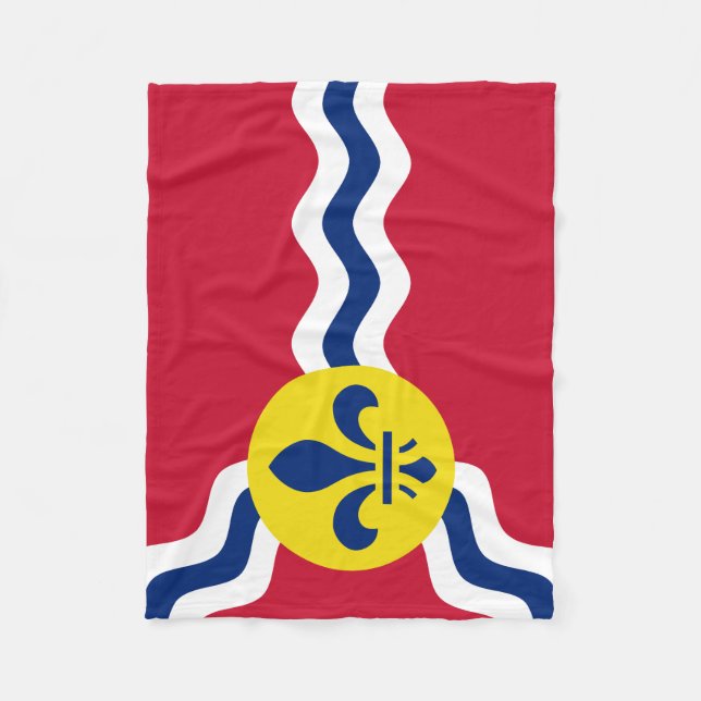 Flag of St. Louis, Missouri Fleece Blanket (Front)