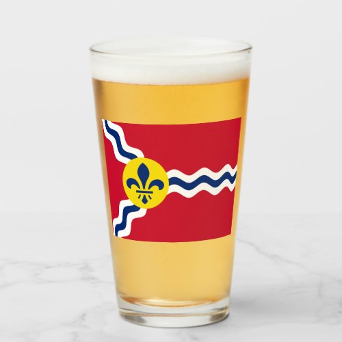 Flag of St Louis Missouri Glass
