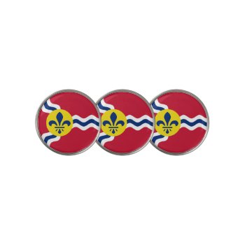 Flag Of St. Louis  Missouri Golf Ball Marker by FlagGallery at Zazzle