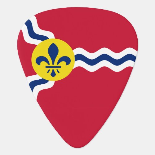 Flag of St Louis Missouri Guitar Pick