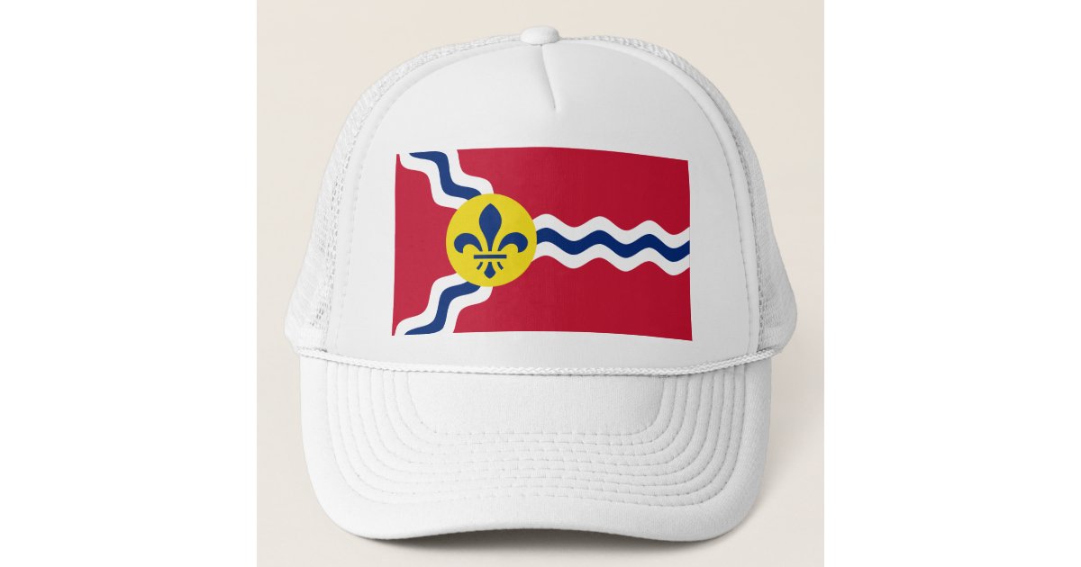  Custom Embroidered St. Louis Flag Baseball Hat (Navy