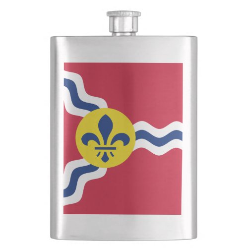 Flag of St Louis Missouri Hip Flask