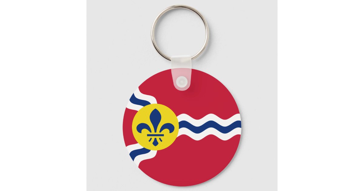 Saint Louis flag keychain