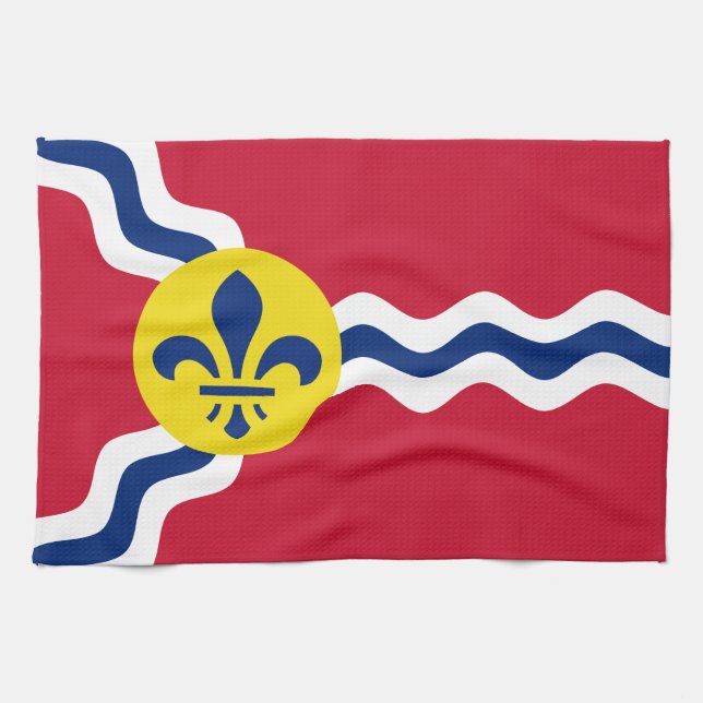 Flag of St. Louis, Missouri Kitchen Towel (Horizontal)