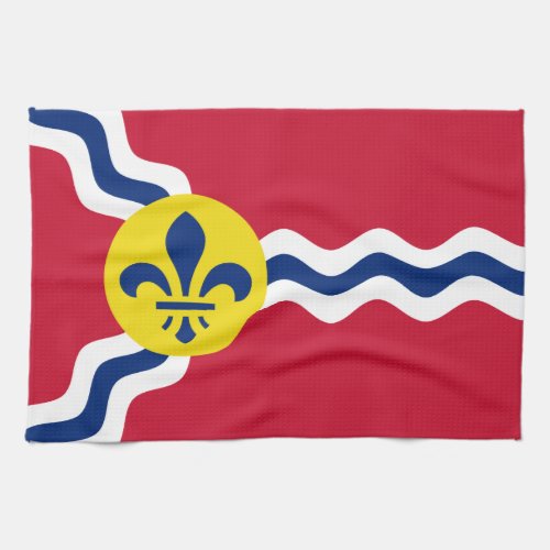 Flag of St Louis Missouri Kitchen Towel