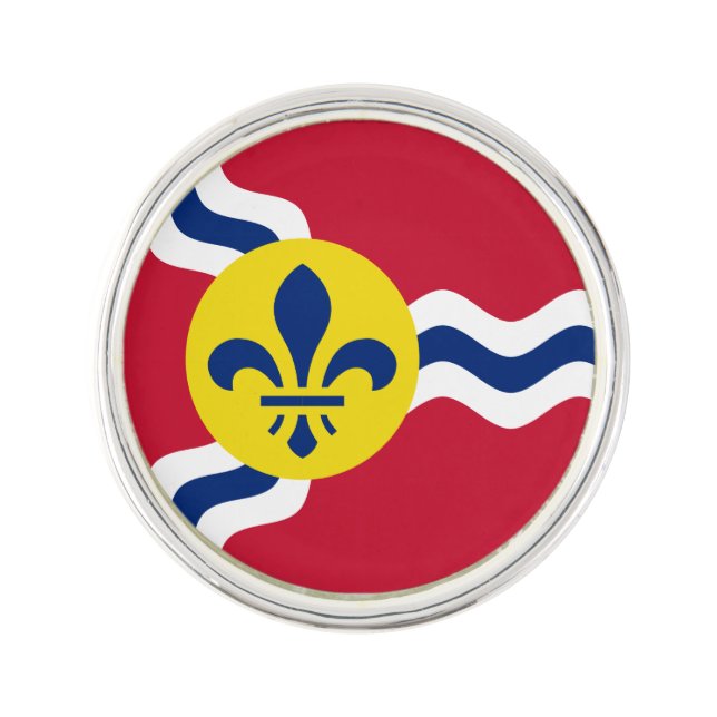 Flag of St. Louis, Missouri Lapel Pin (Front)