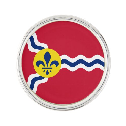 Flag of St Louis Missouri Lapel Pin